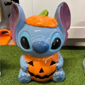 stitch halloween cookie jar